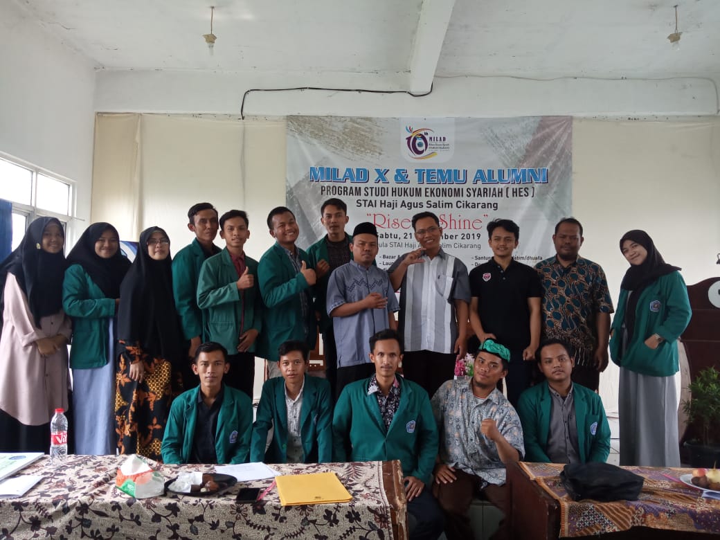 MILAD X PRODI HUKUM EKONOMI SYARI'AH - STAI HAJI AGUS SALIM CIKARANG