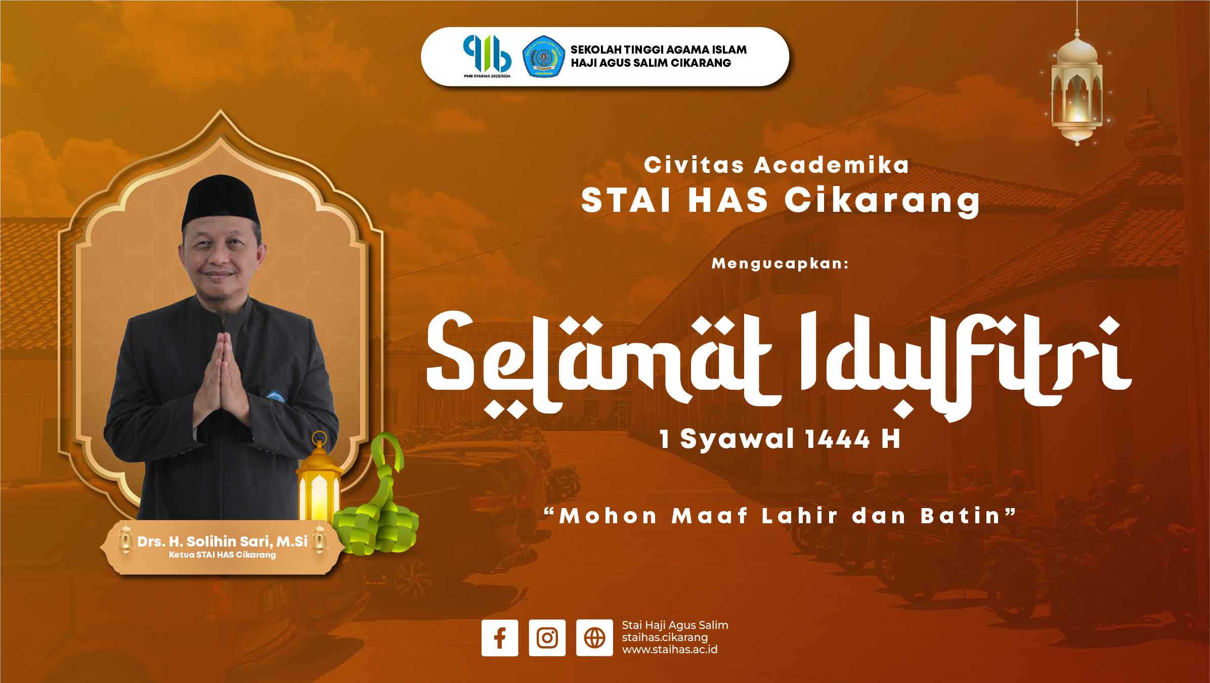 Selamat Idulfitri 1 Syawal 1444 H / 2023 M