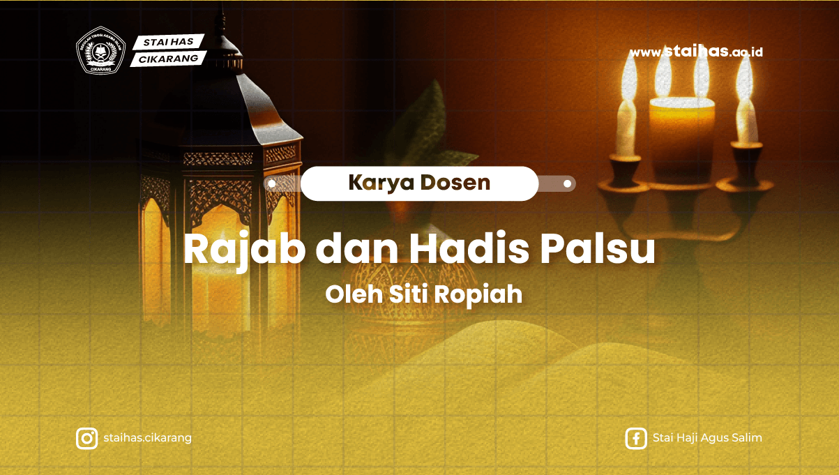 Rajab dan Hadis Palsu - Oleh Siti Ropiah